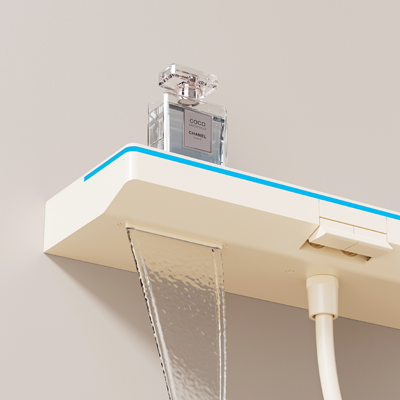 奶白按键双功能极简花洒 奶白按键双功能极简花洒